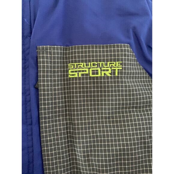 Structure Sports reversible puffer jacket men’s size XL blue black - Picture 3 of 7